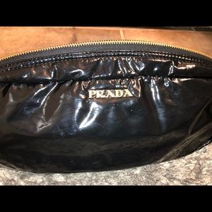 PRADA PATENT LEATHER CLUTCH BAG NEVER USED